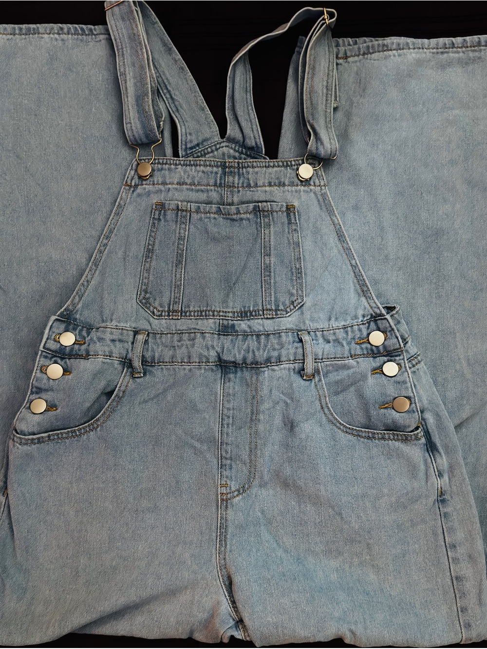 SHEIN Light Blue Denim Women's Overall Jeans